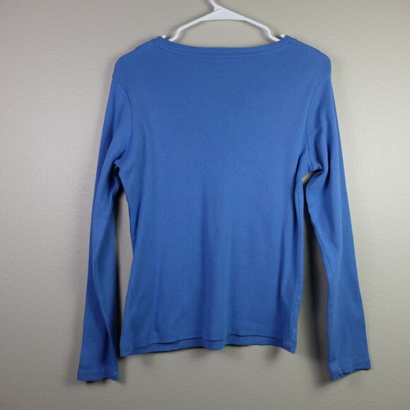Lena Jeans Blue Base Layer Long Sleeve Top Size Medium - Picture 8 of 8